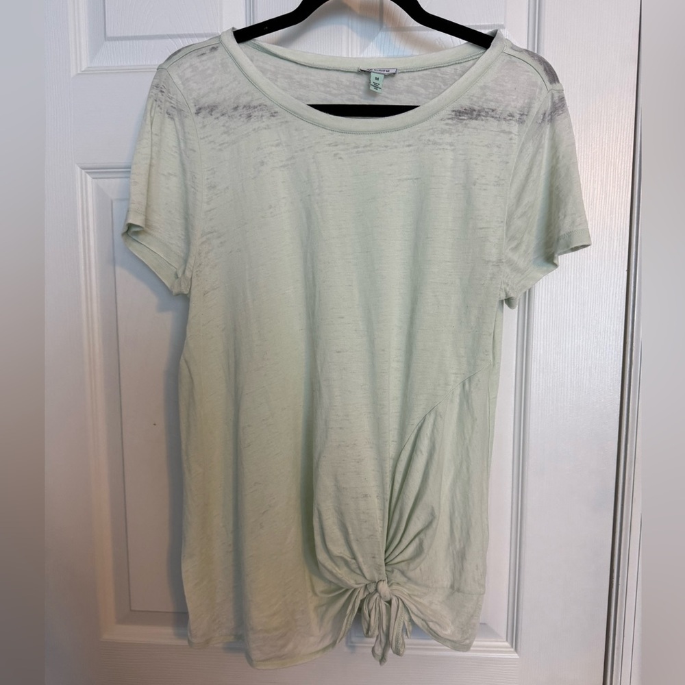 Susina Green Tie Front T-Shirt